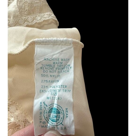 Vintage Repose cream colored one piece teddy lingerie sz M - Picture 9 of 11